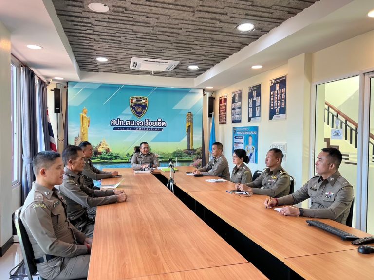 การประชุมบริหารข้าราชการตำรวจในสังกัด ตม.จว.ร้อยเอ็ด กุมภาพันธ์ 2568